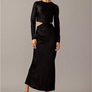 Limited Edition Anna October X J.Crew Cut-Out Slip Dress